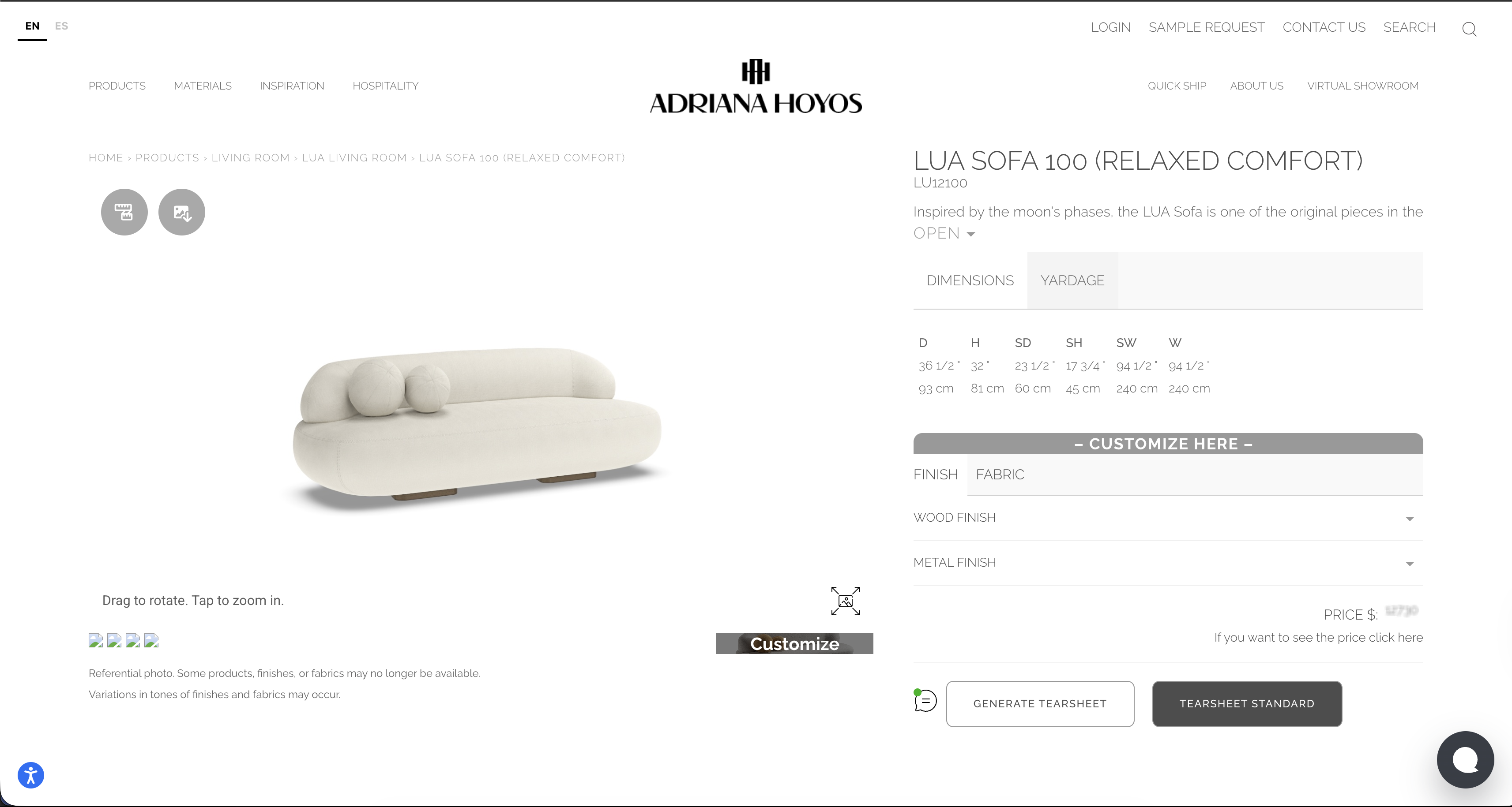 Precision 3D Configurator UI