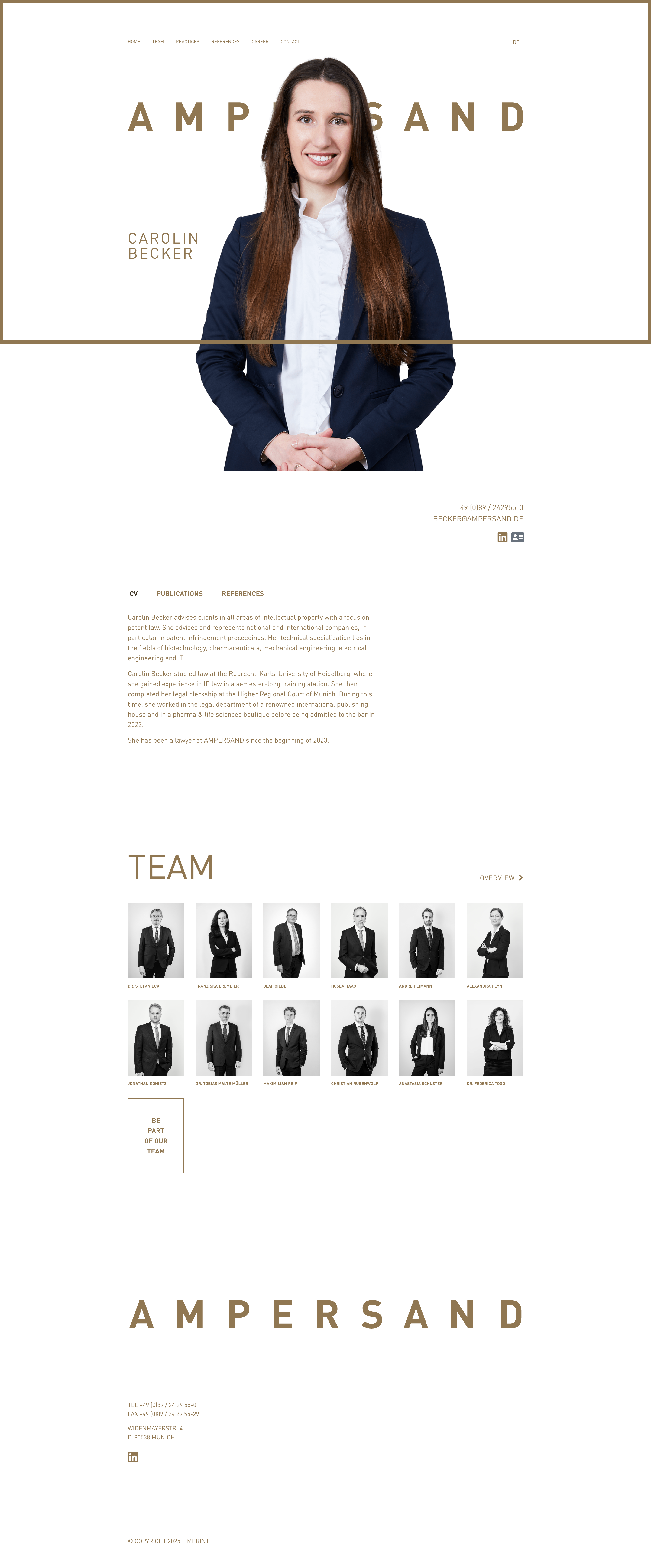 Dynamic Lawyer Profile Layout