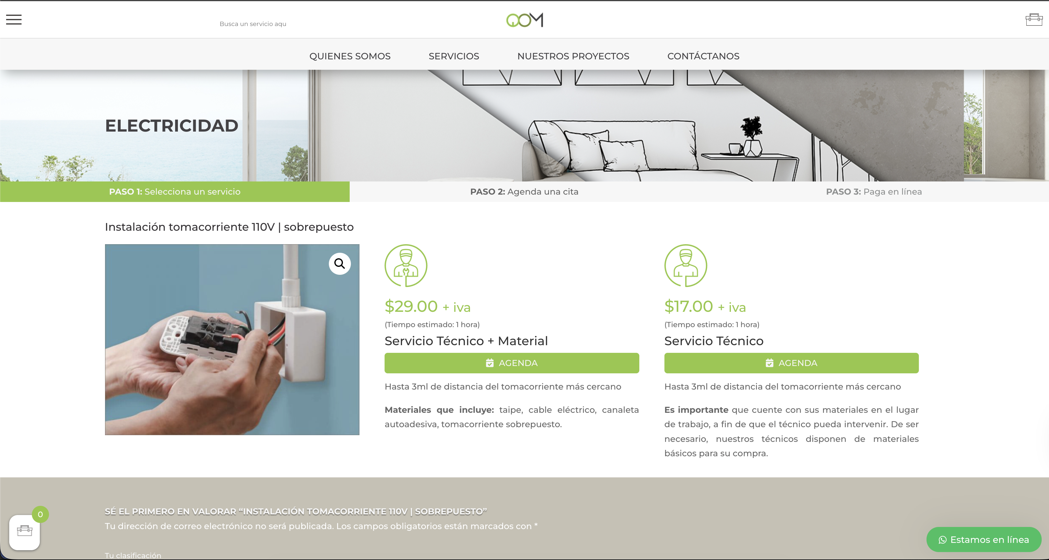 One-Click Service Booking Flow